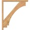 Ekena Millwork Imperial Block Smooth Bracket w/ Offset Brace, Western Red Cedar, 3 1/2"W x 28"D x 32"H BKT0402X28X32IMP05SWR - alternate 2